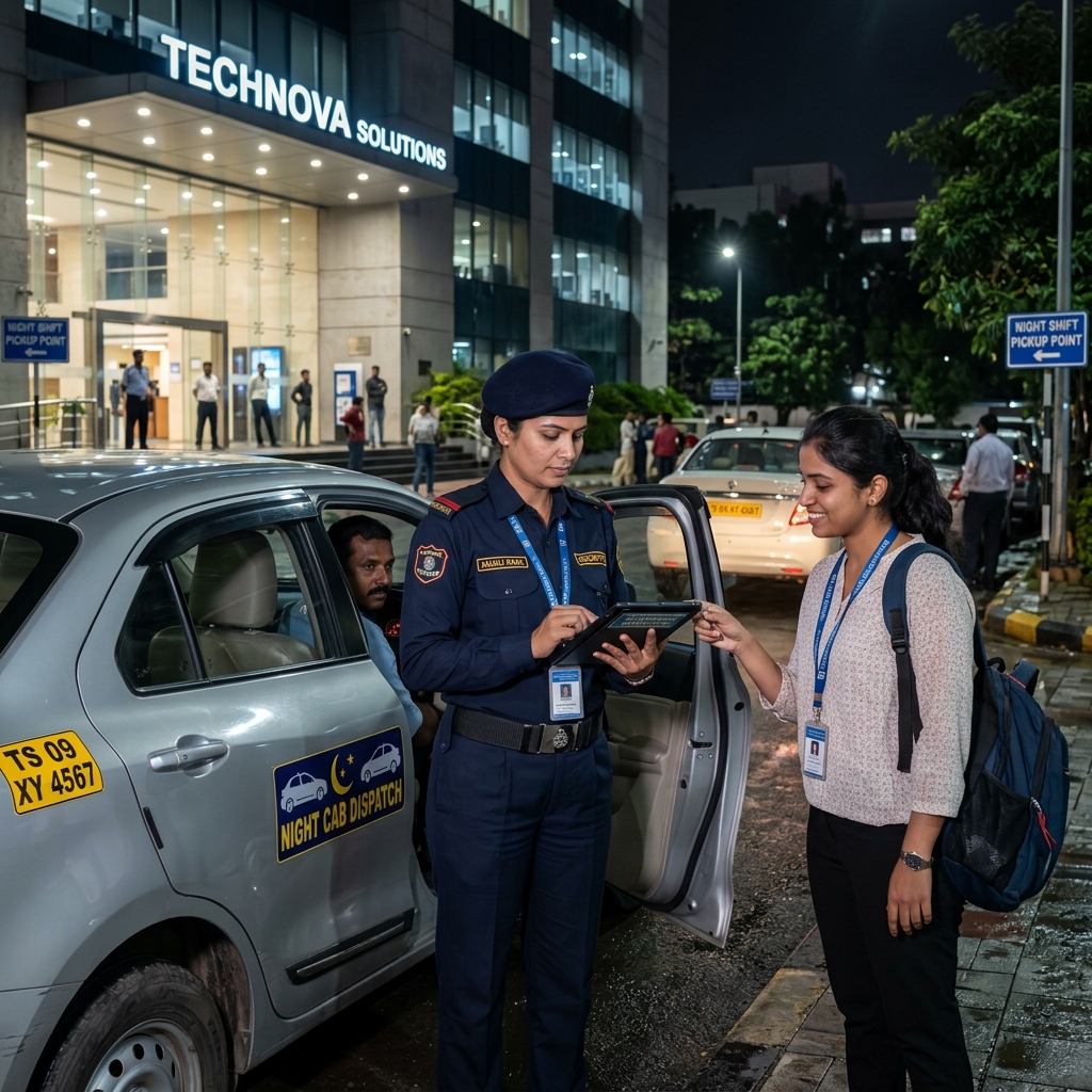 Escort Marshall Operations: Training Guards for Night Cab Safety & Women Employee Transit