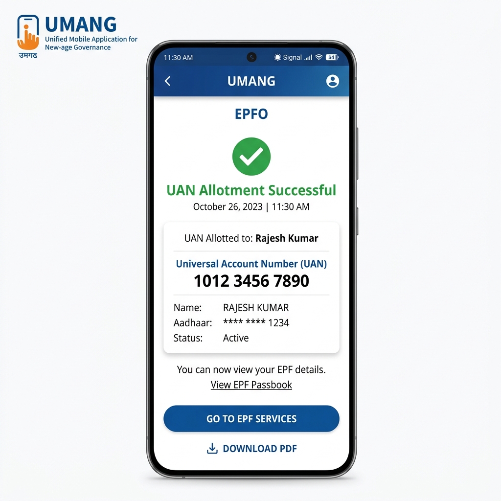 How to Generate UAN on UMANG App | Aadhaar Face Auth Guide